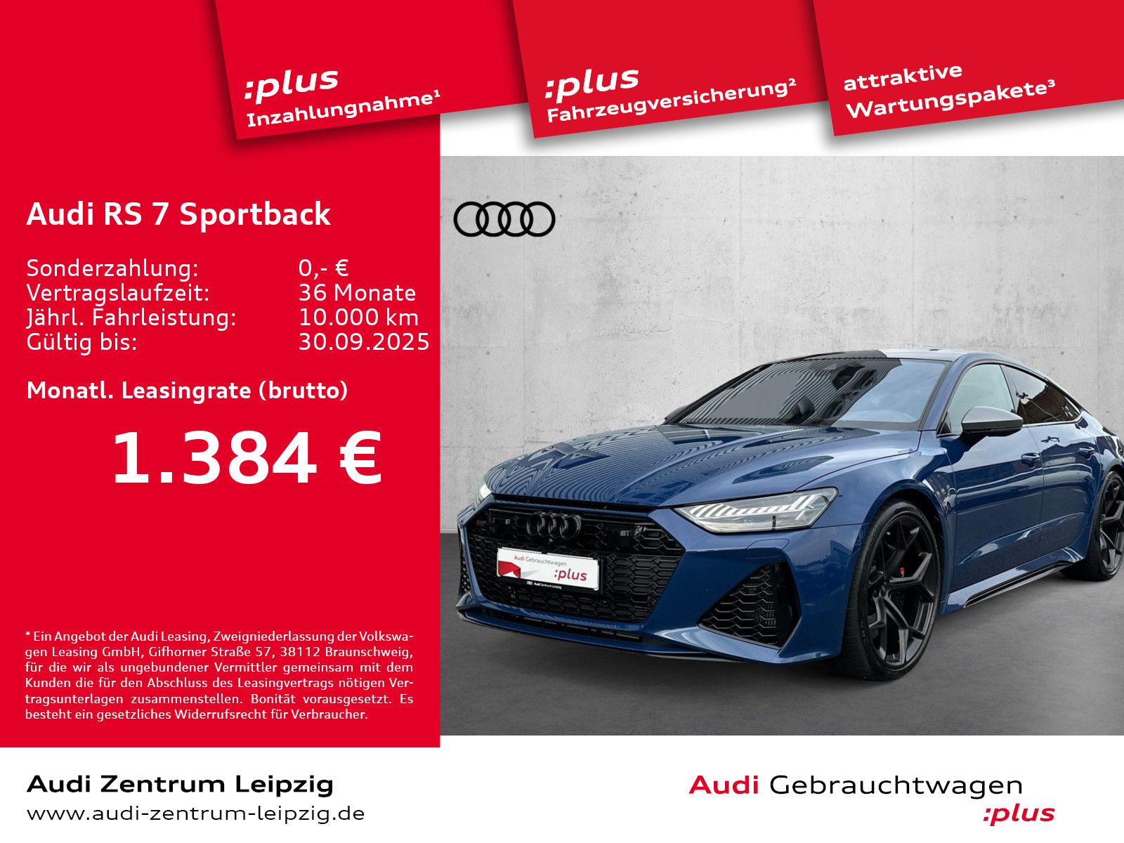 Audi RS 7 Sportback TFSI q. perf. *HD-Matrix*Pano*HuD