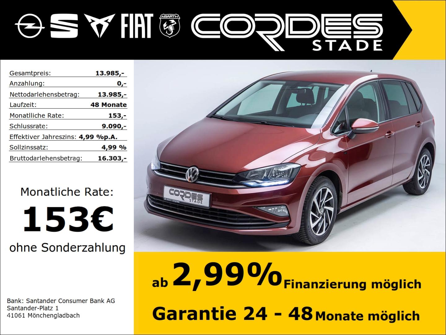 Volkswagen Golf Sportsvan VII Join Allwetter AHK ACC Navi P