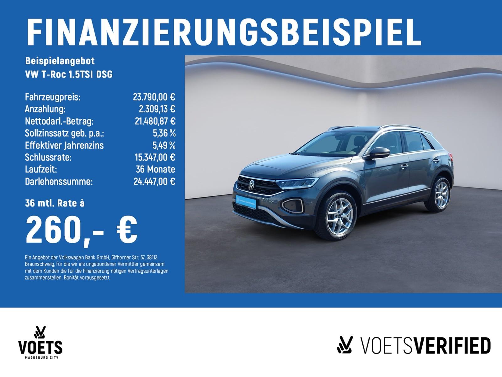Volkswagen T-Roc 1.5TSI DSG Life LED+PDC+KAM+SHZ+AppleCar