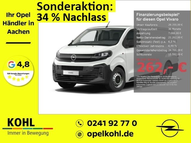 Opel Vivaro Kasten L 1.5 D 120PS Start-Stop Temp PDCv