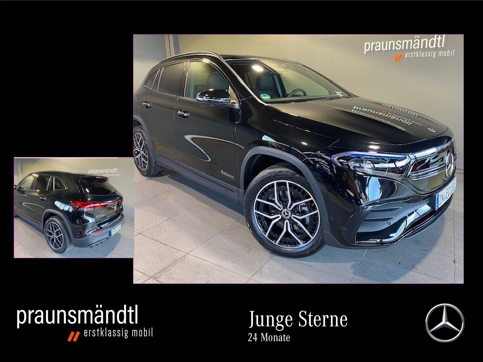 MERCEDES-BENZ EQA 350 4M AMG/Night/19"/LED/Pano./AHK/Burmester