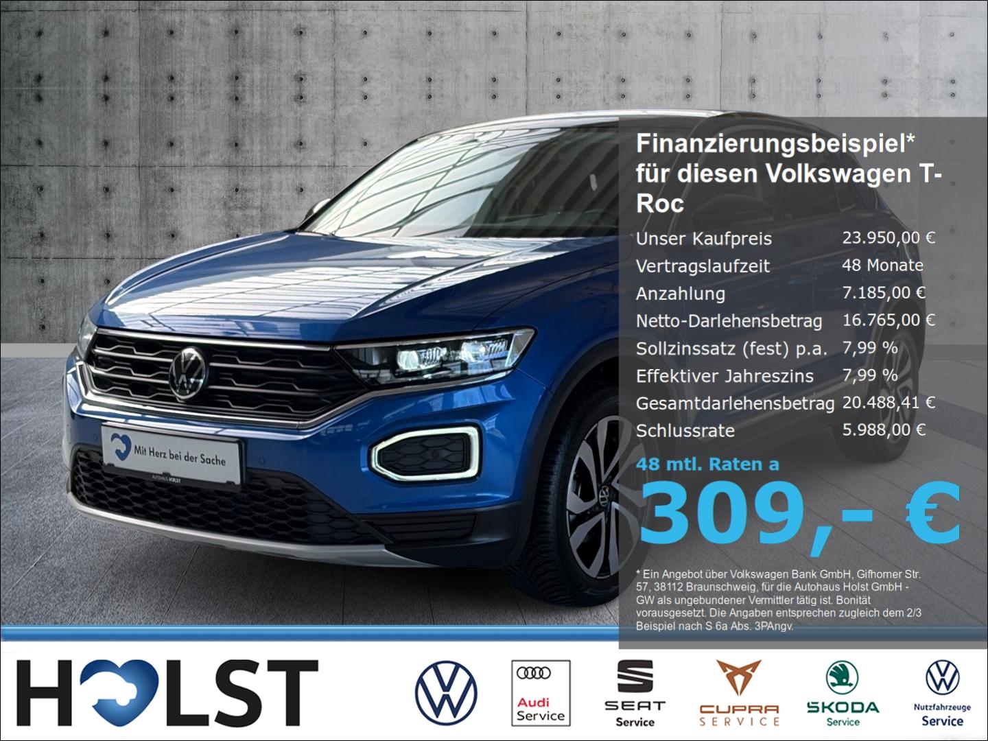 Volkswagen T-Roc 1.5TSI DSG Active LED ACC GJR NAV RÜFA