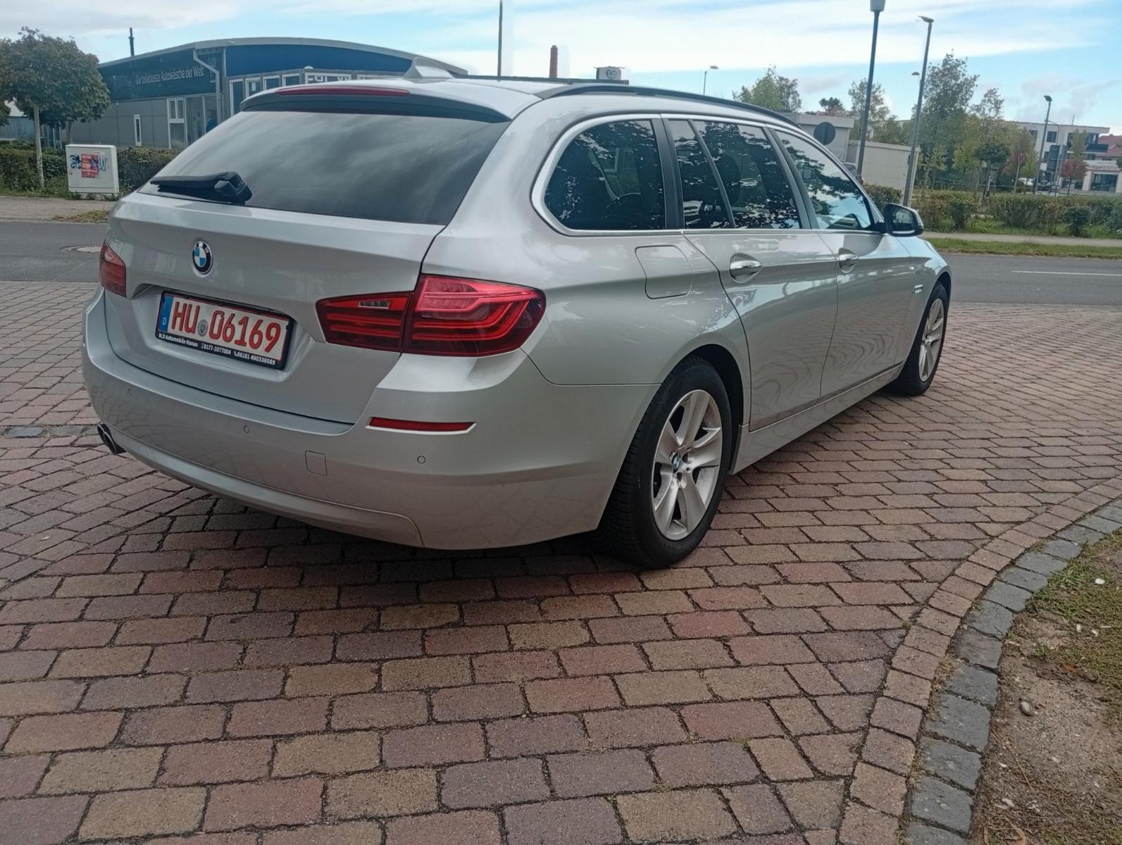 BMW 520 2014 — вигляд ззаду