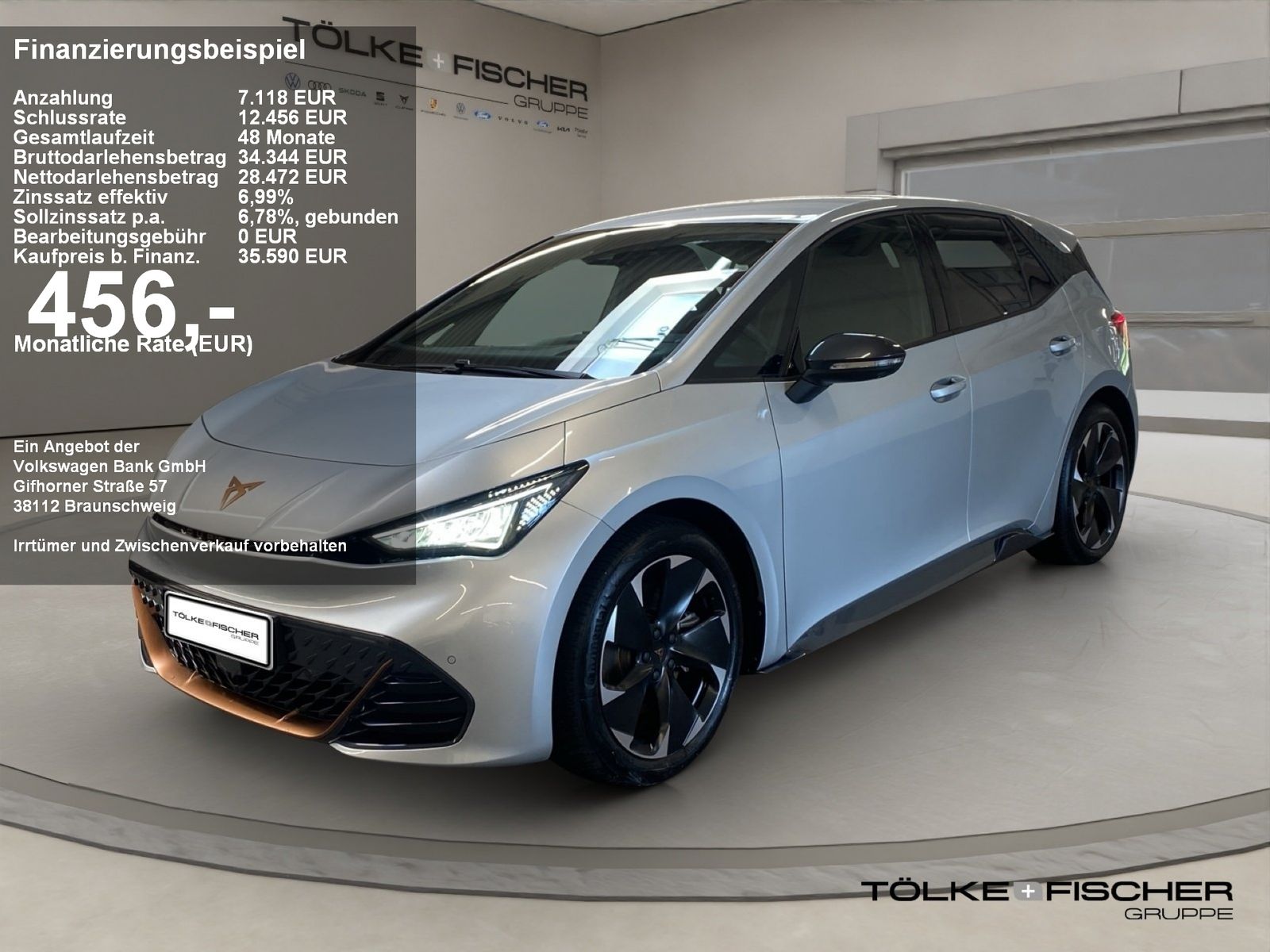 Cupra Born 170 W ACC AUT Kam. Navi Sportp. Virtual 360
