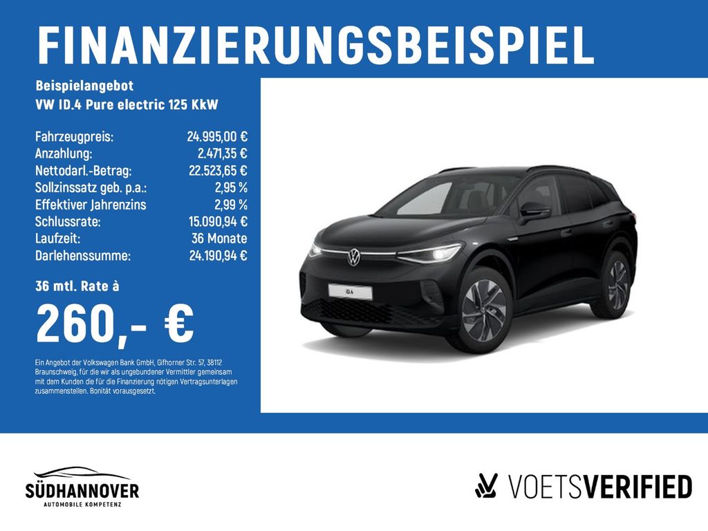 Volkswagen ID.4 Pure electric 125 KkW MATRIX-LED+RearView