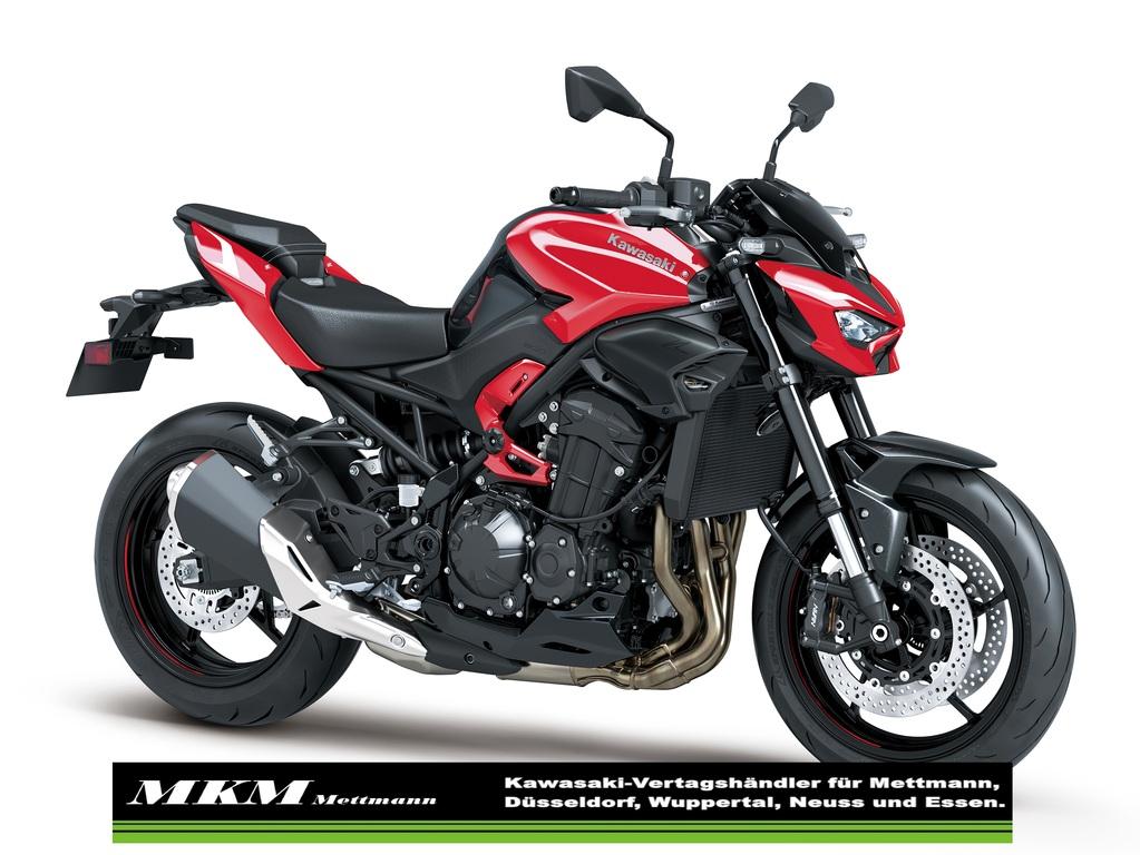 Kawasaki Z900 2027 in rot. Schon vorrätig!