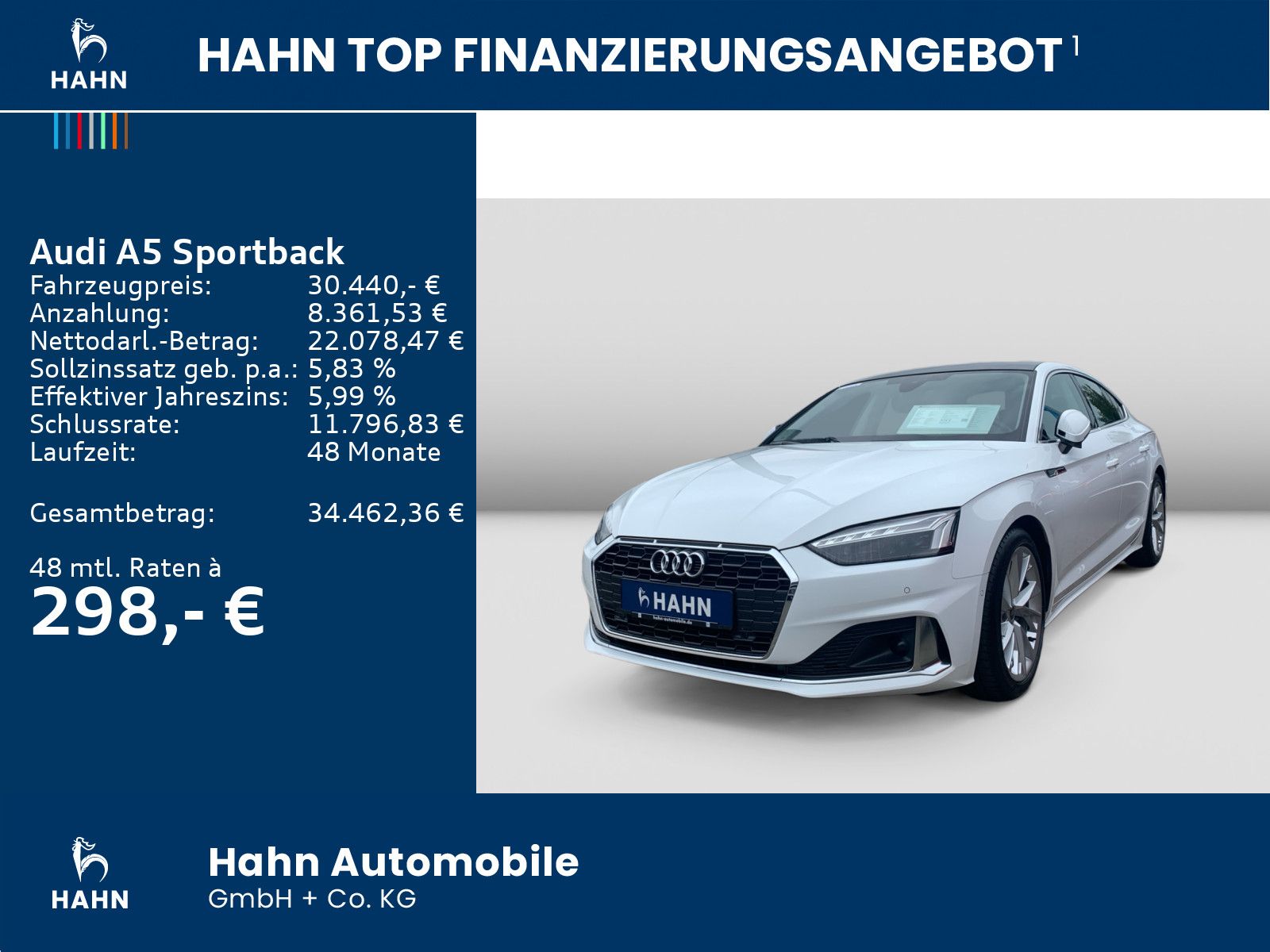 Audi A5 Sportback 40TDI advanced S-trc Pano B&O Cam imagem 2