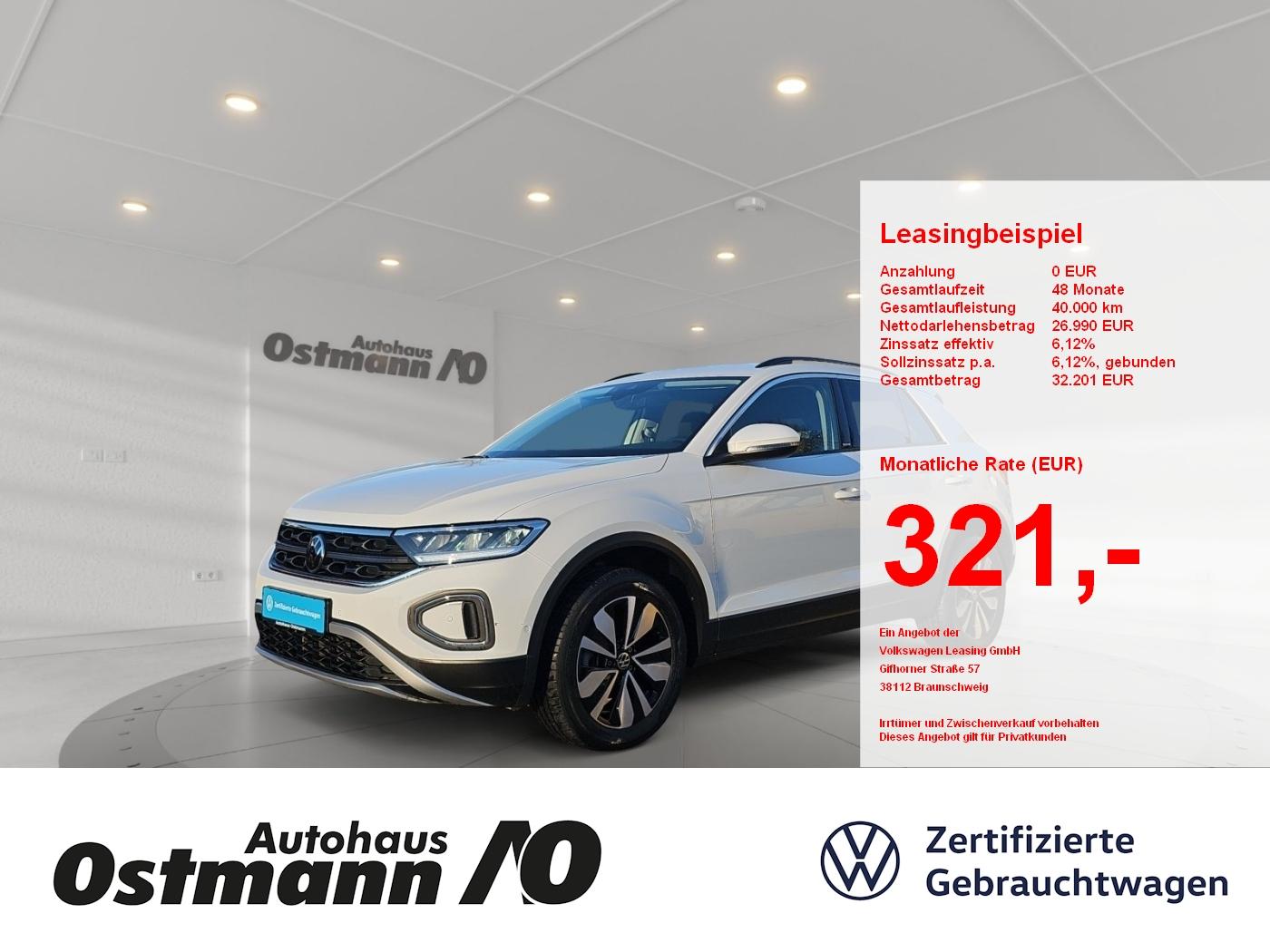 Volkswagen T-Roc 1.5 TSI Move AHK AUT DynLicht Kam. KlimaA