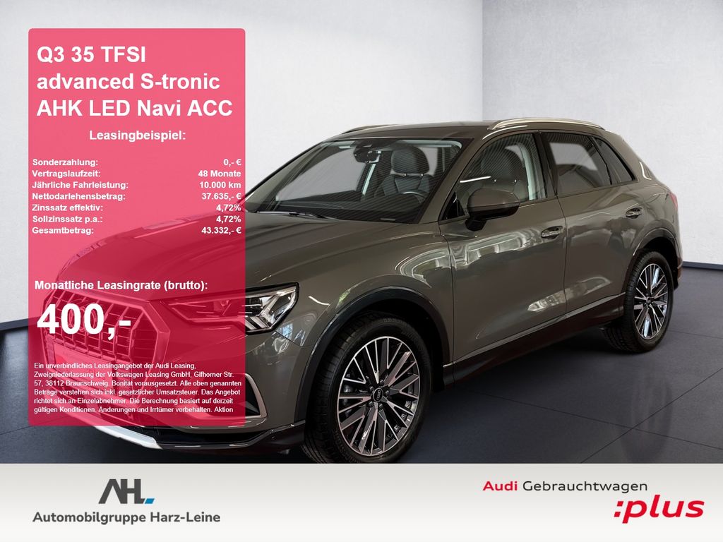 Q3 35 TFSI advanced S-tronic AHK LED Navi ACC LM