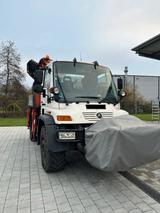 Mercedes-Benz Unimog U500 Ladekran, Arbeitskorb, Seilwinde  - Arbeitskorb
