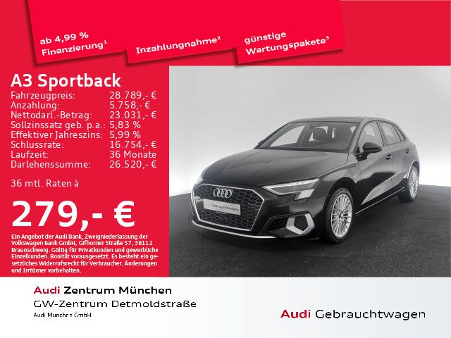 Audi A3 Sportback 40 TFSI e S tronic advanced Pano/Vi