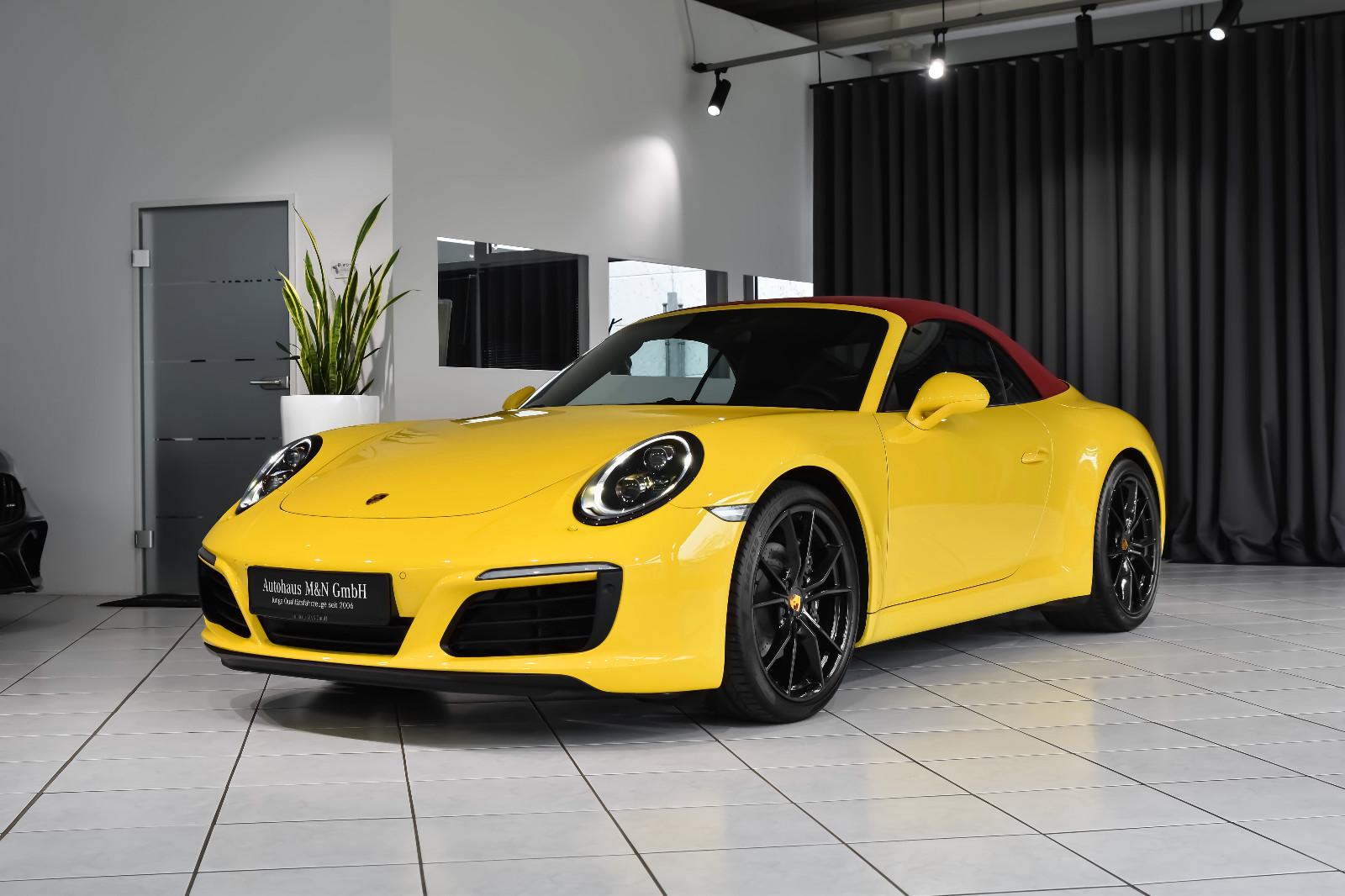 Porsche 991.2 Cabriolet * Racinggelb* Chrono* LED*