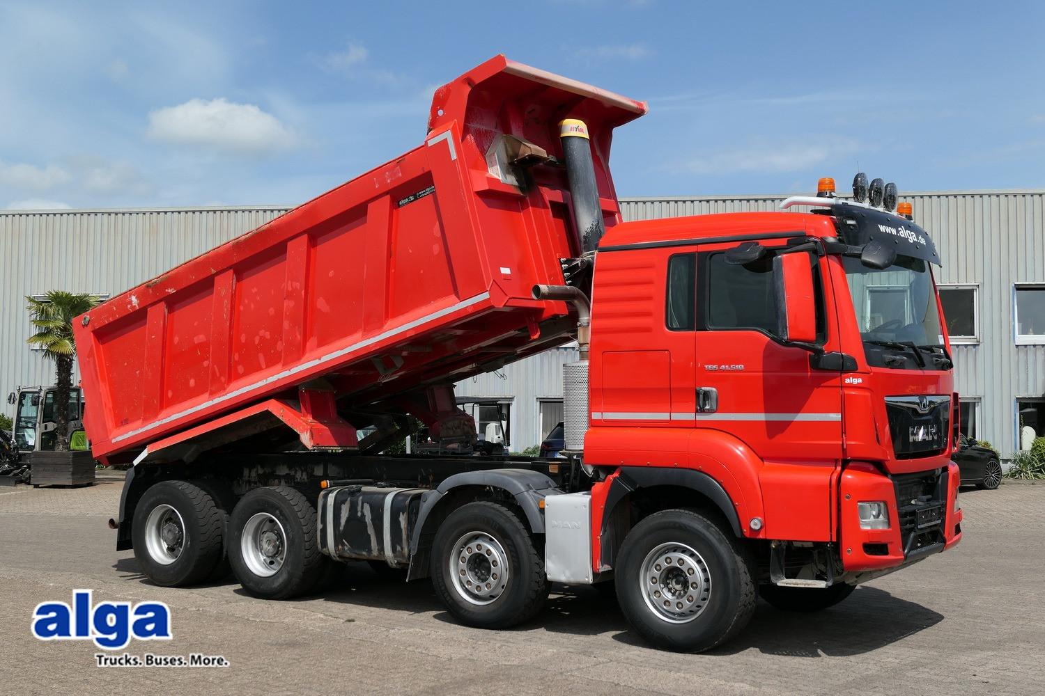 MAN 41.510 TGS 8x4, Stahl, 17m³, Klima, Navi, 113tkm
