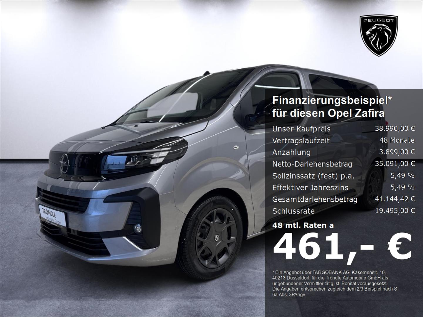 Opel Zafira Edition 2.2 Diesel L2H1 AHK-abnehmbar LED