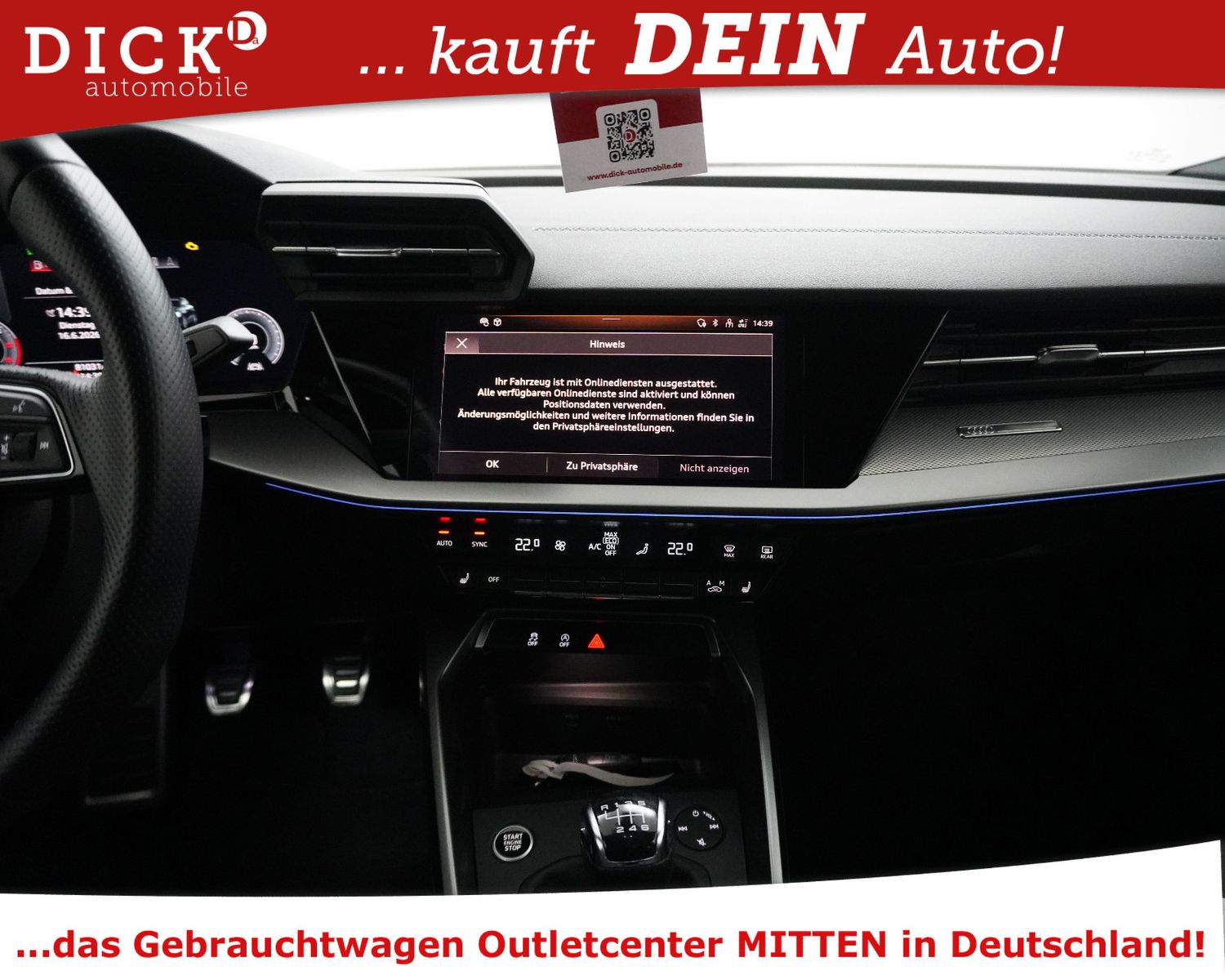 Fahrzeugabbildung Audi A3 SB 30d Edit One+S LINE SPORT+VIRTU+MATRIX+B&O
