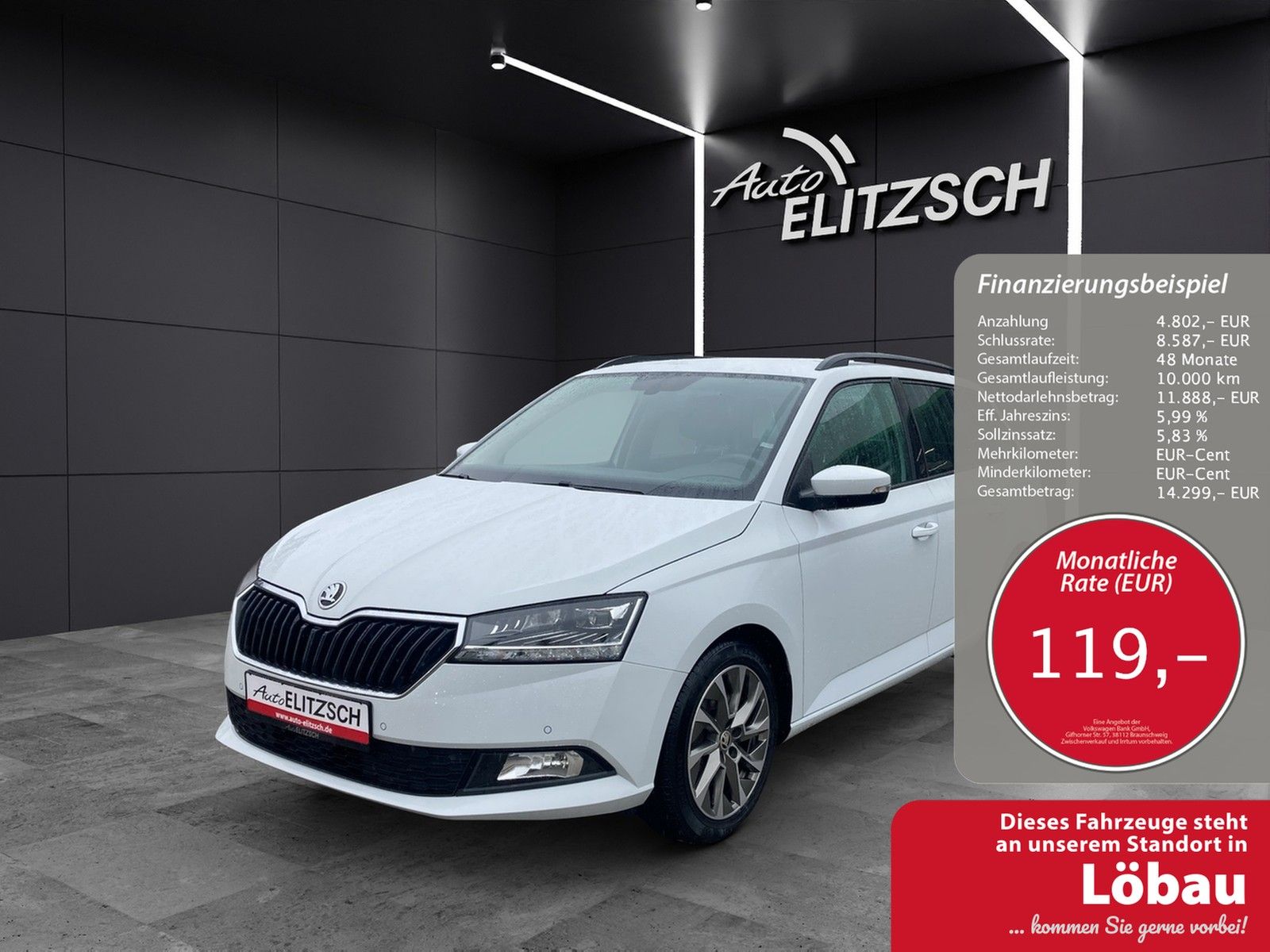 Fahrzeugabbildung SKODA Fabia Combi TSI Best-of DSG Navi Climatronic GRA