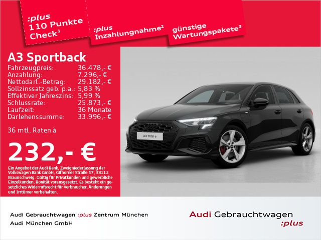 Audi A3 Sportback 45 TFSI e S tronic S line Virtual+/