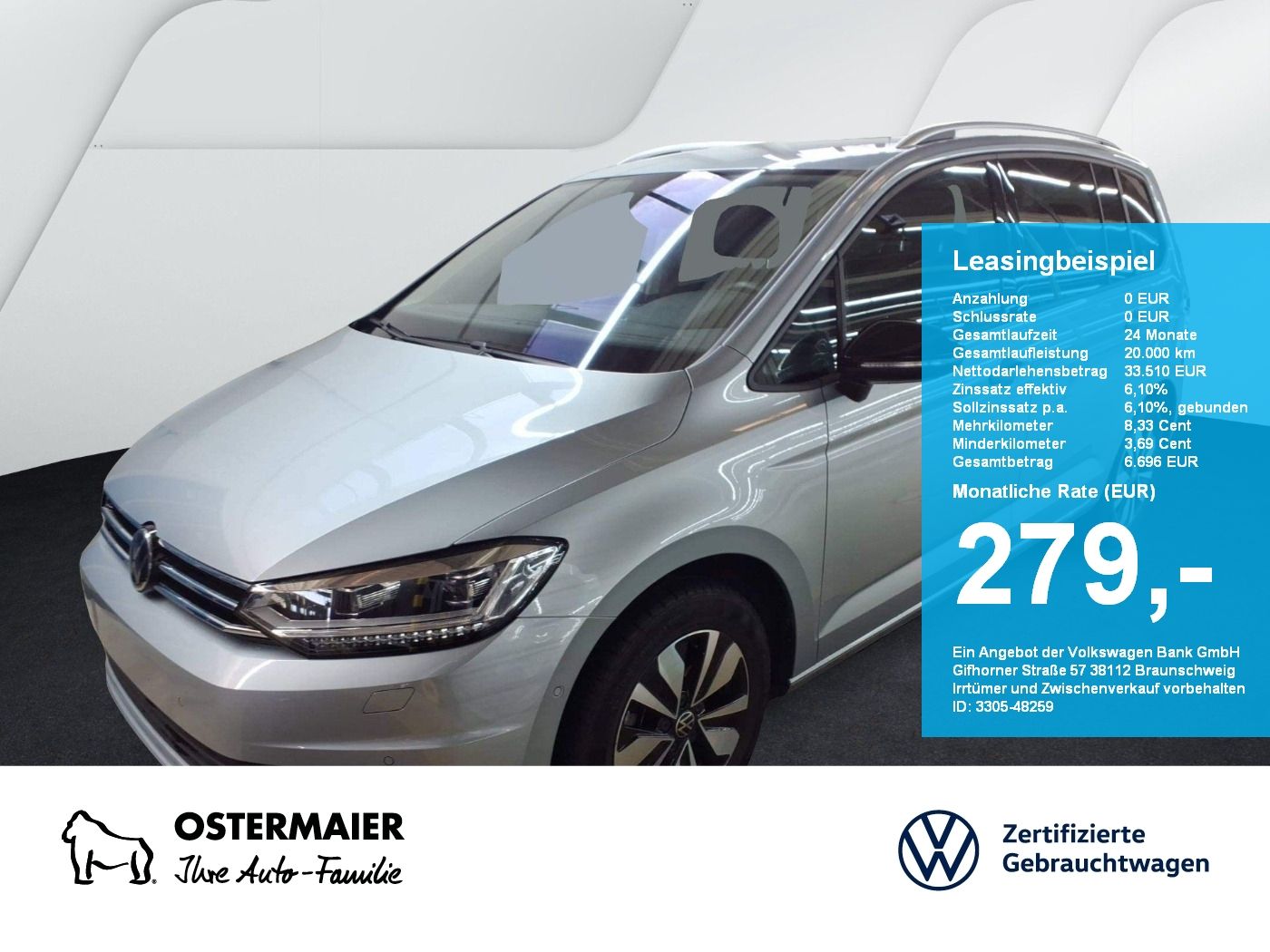 Volkswagen Touran CL GOAL 1.5TSI 150PS DSG ACC.7-S.AHK.NAVI