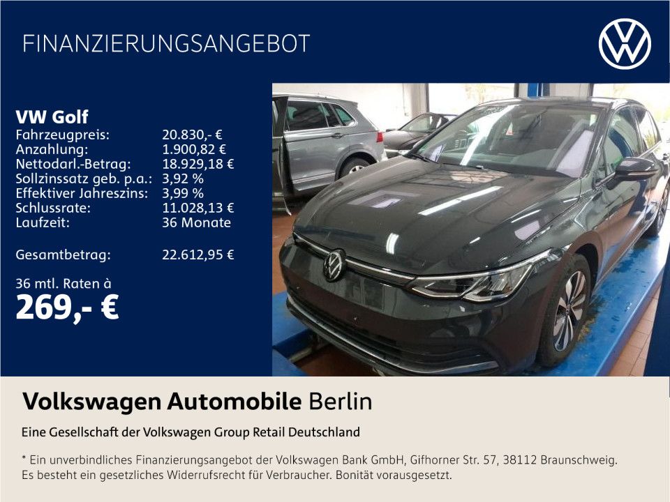 Volkswagen Golf VIII 1.0 TSI Move (EURO 6d)