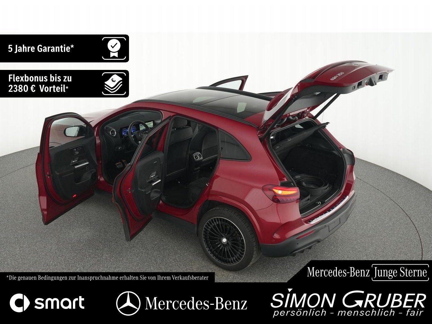 Fahrzeugabbildung Mercedes-Benz EQA 350 4M AMG Night Burm HUD Ambi Pano 360 AHK