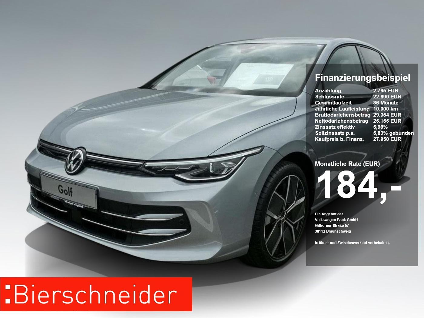 Volkswagen Golf 8 1.5 TSI Style NAVI KAMERA AHK HuD MATRIX