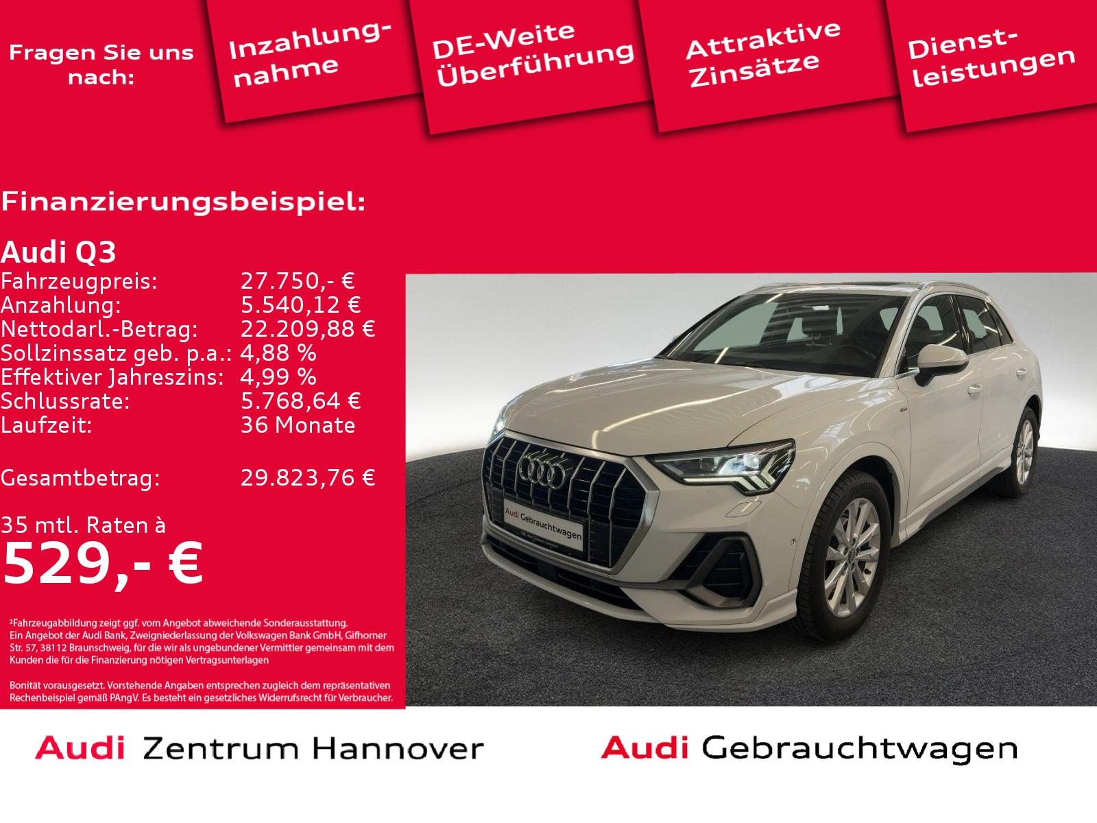 Audi Q3 S line 40 TFSI quattro Matrix Pano Navi virtu
