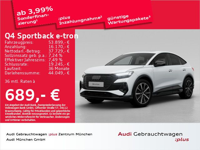 Audi Q4 Sportback e-tron 45 qu. S line Pano/Matrix/AC