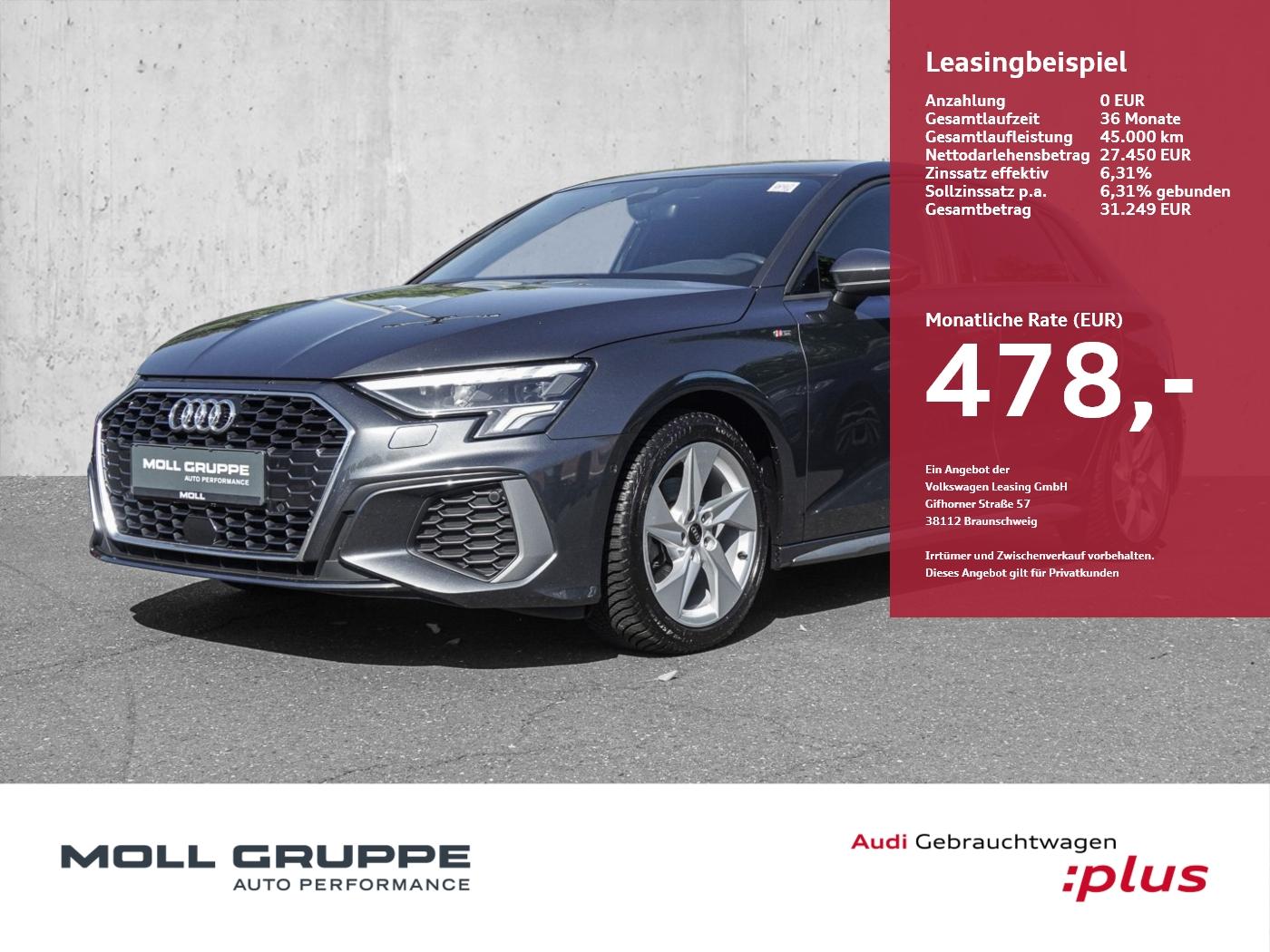 Audi A3 Sportback 35 TFSI S tronic S line Virtuell Na