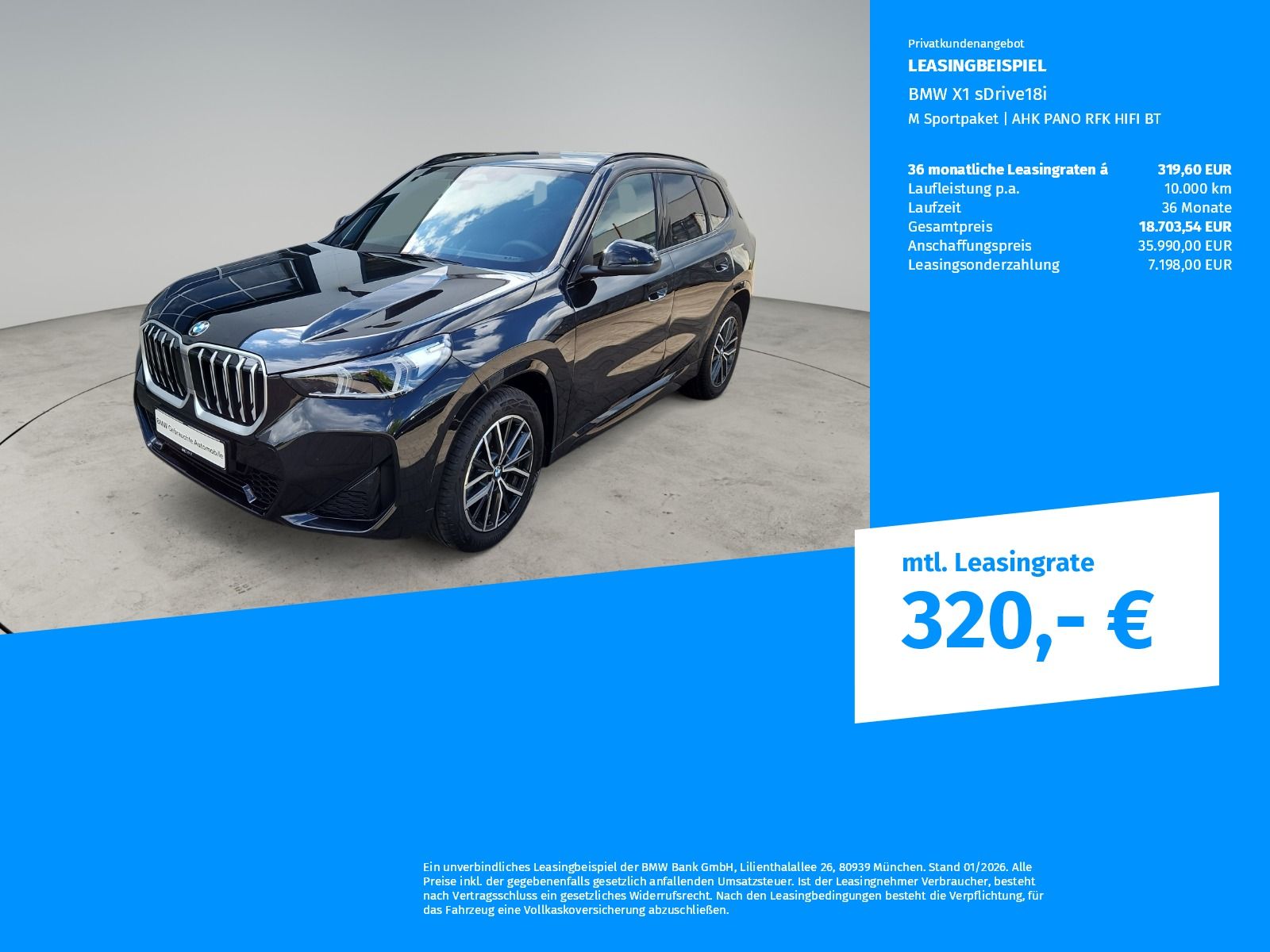 BMW X1 sDrive18i M Sportpaket AHK PANO RFK HIFI BT foto 2