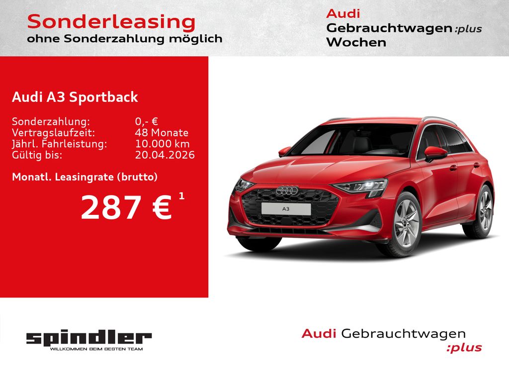 A3 Sportback advanced 35TFSI / CarPlay, ParkAssi