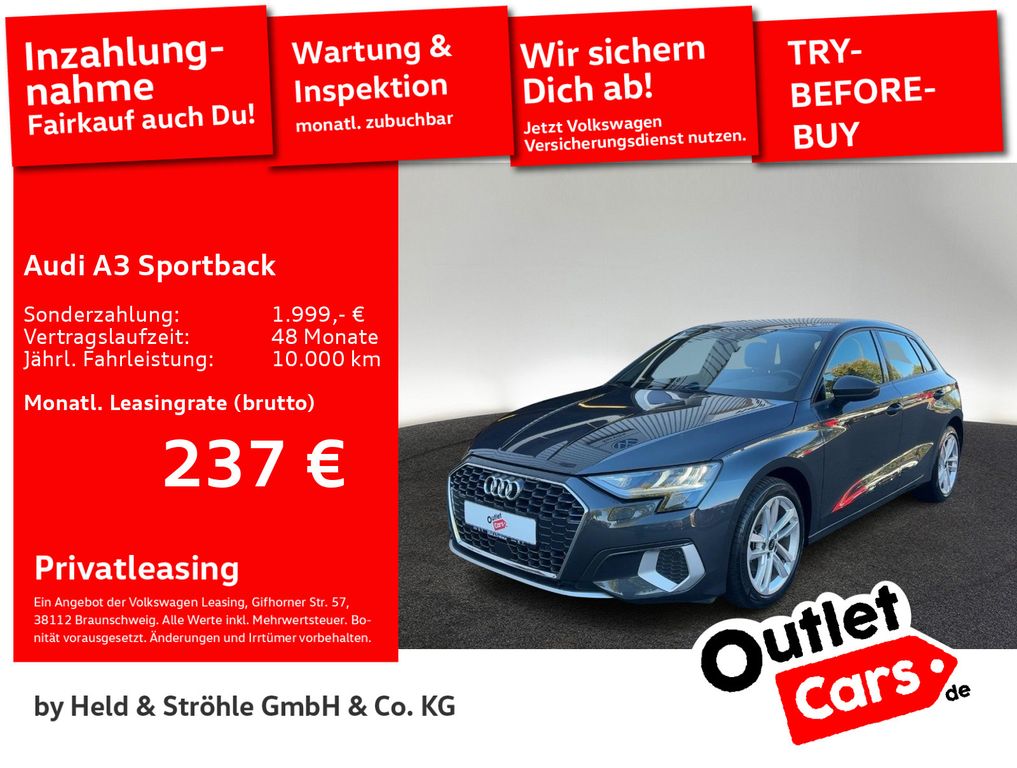 Audi A3 Sportback advanced 35 TDI AHK NAV+ PARKASSIST