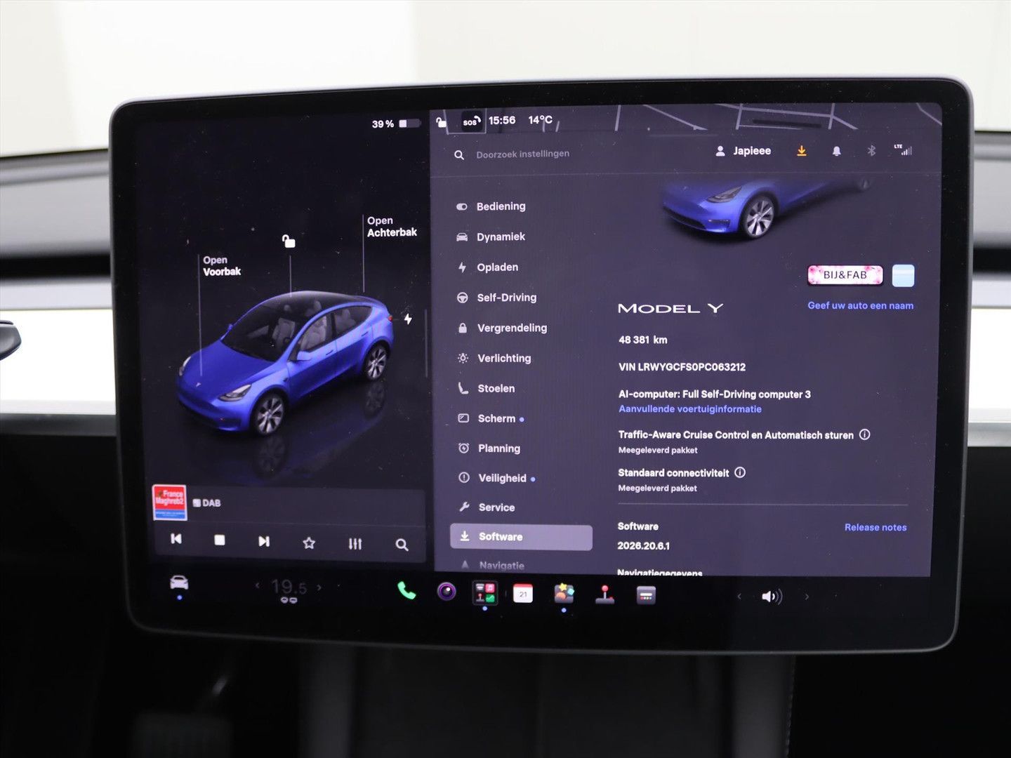 Tesla Model Y Standard RWD Plus 94.8% SoH [ Weiß LEDER imagem 2
