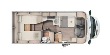 Carado T 338 PRO+ AUTOM. NAVI KAMERA TV OHNE HUBBETT