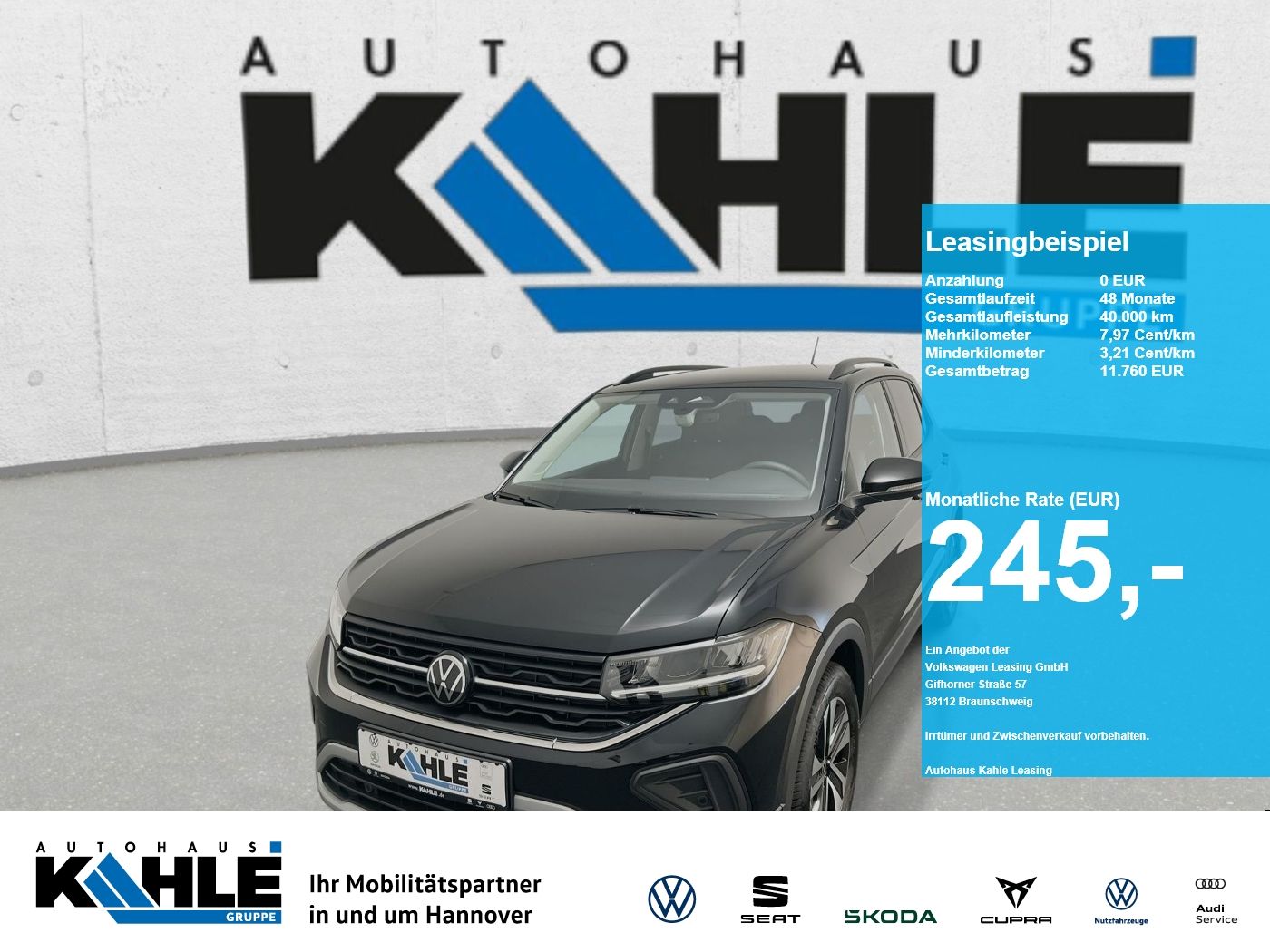 Volkswagen T-Cross 1.0 TSI DSG ENERGY CarPlay Black ACC AHK