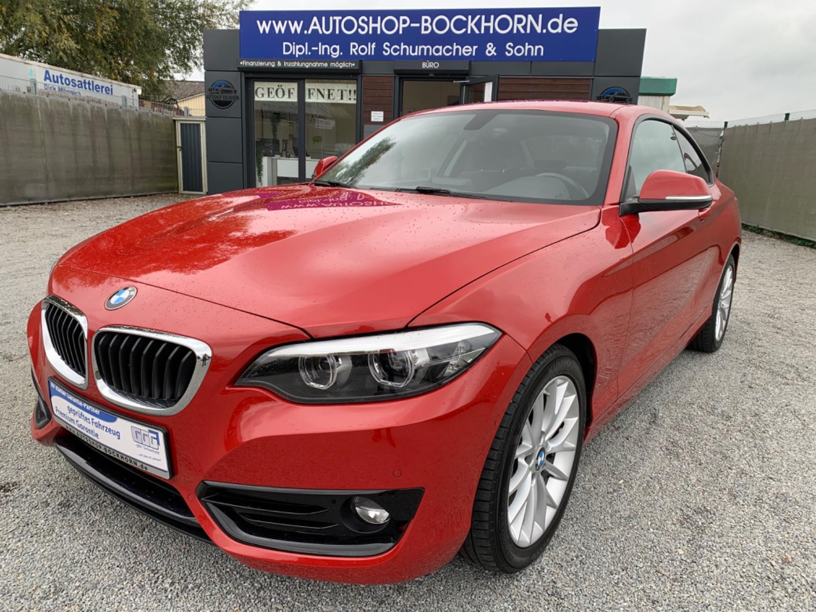 BMW 218 d Sport Line Coupe /1.Hd./scheckh./Garantie*
