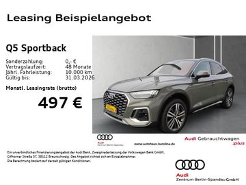 Audi Leasingangebot: Audi Q5 Sportback 50 TFSI e qu. S line S tronic *ACC*