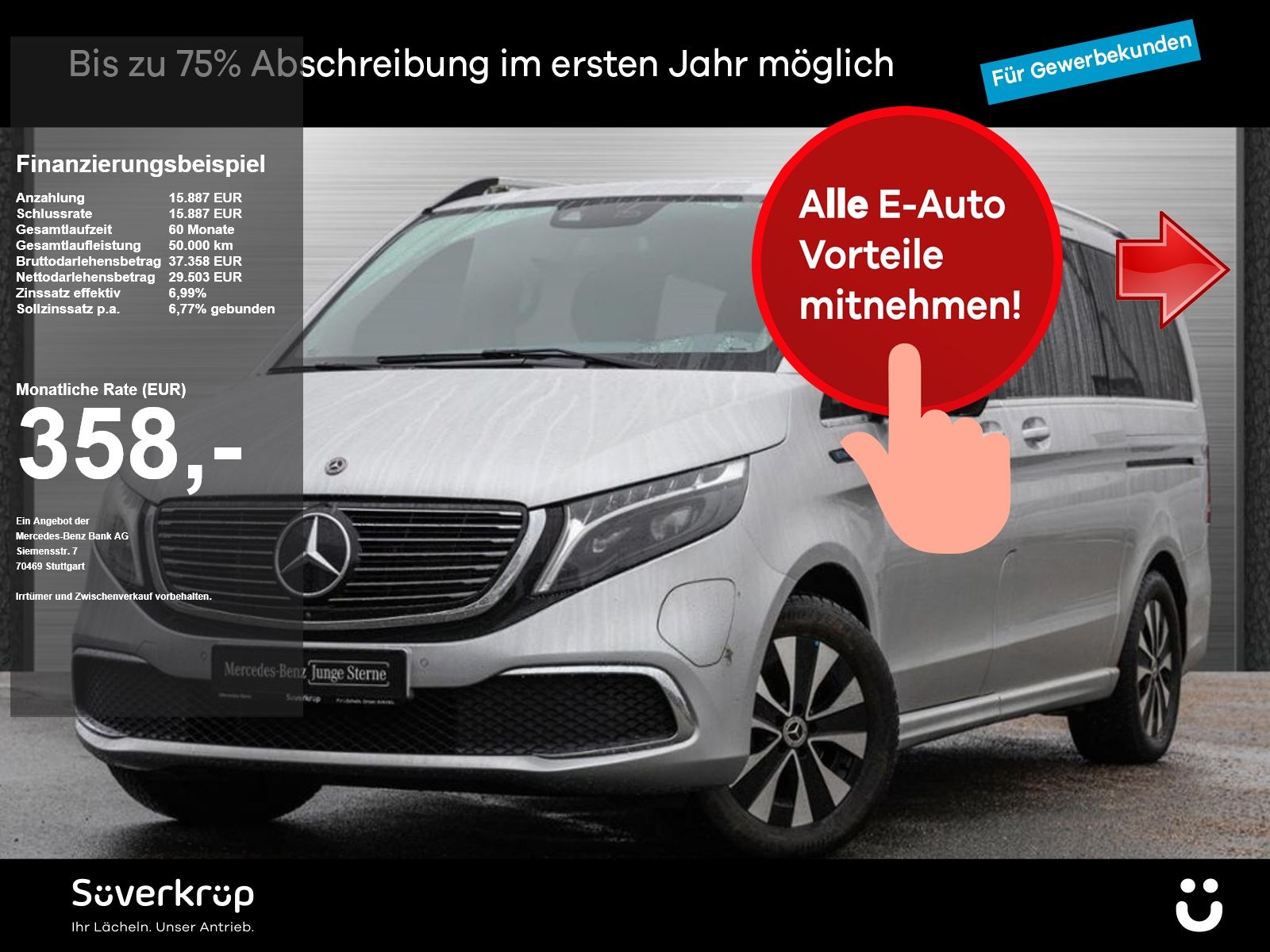 Mercedes-Benz EQV 300 AVANTGARDE NAVI 360° LED 6SITZER 360 PDC foto 1