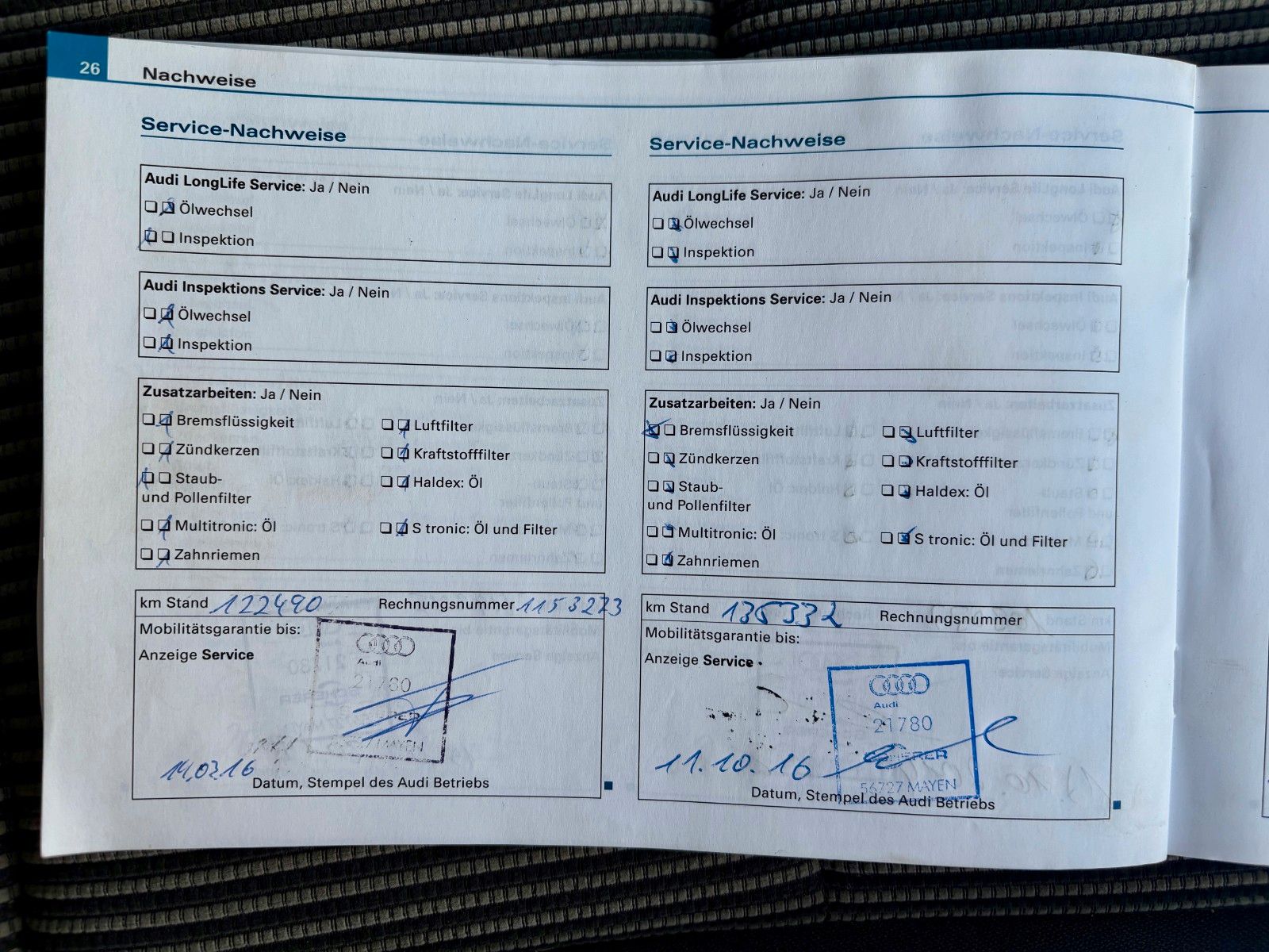 Fahrzeugabbildung Audi A4 2.0 TFSI Limo Ambition Xenon SPORTSITZE 1.HAN