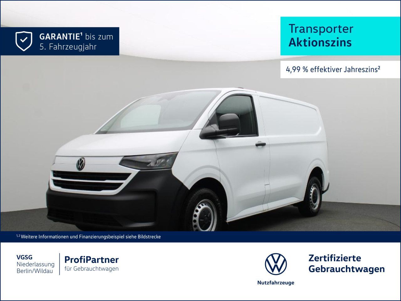Volkswagen Transporter Kasten Kurz VorbAHK PDC hinten Klima