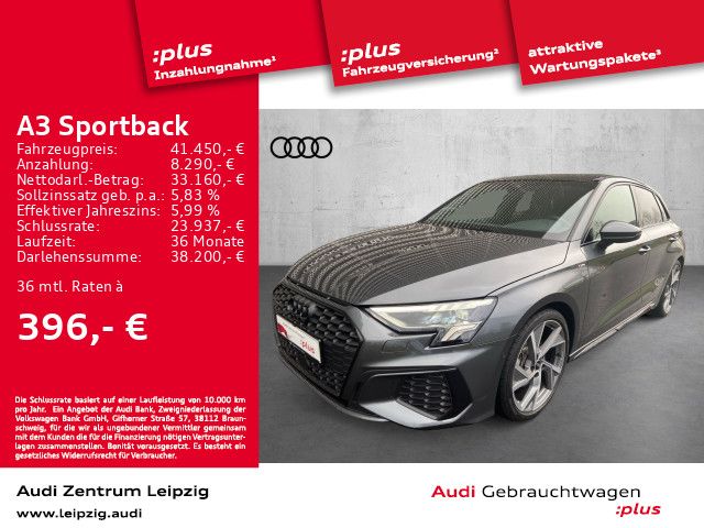 Audi A3 Sportback 40 TFSI qu. S line *LED*Pano*B&O*