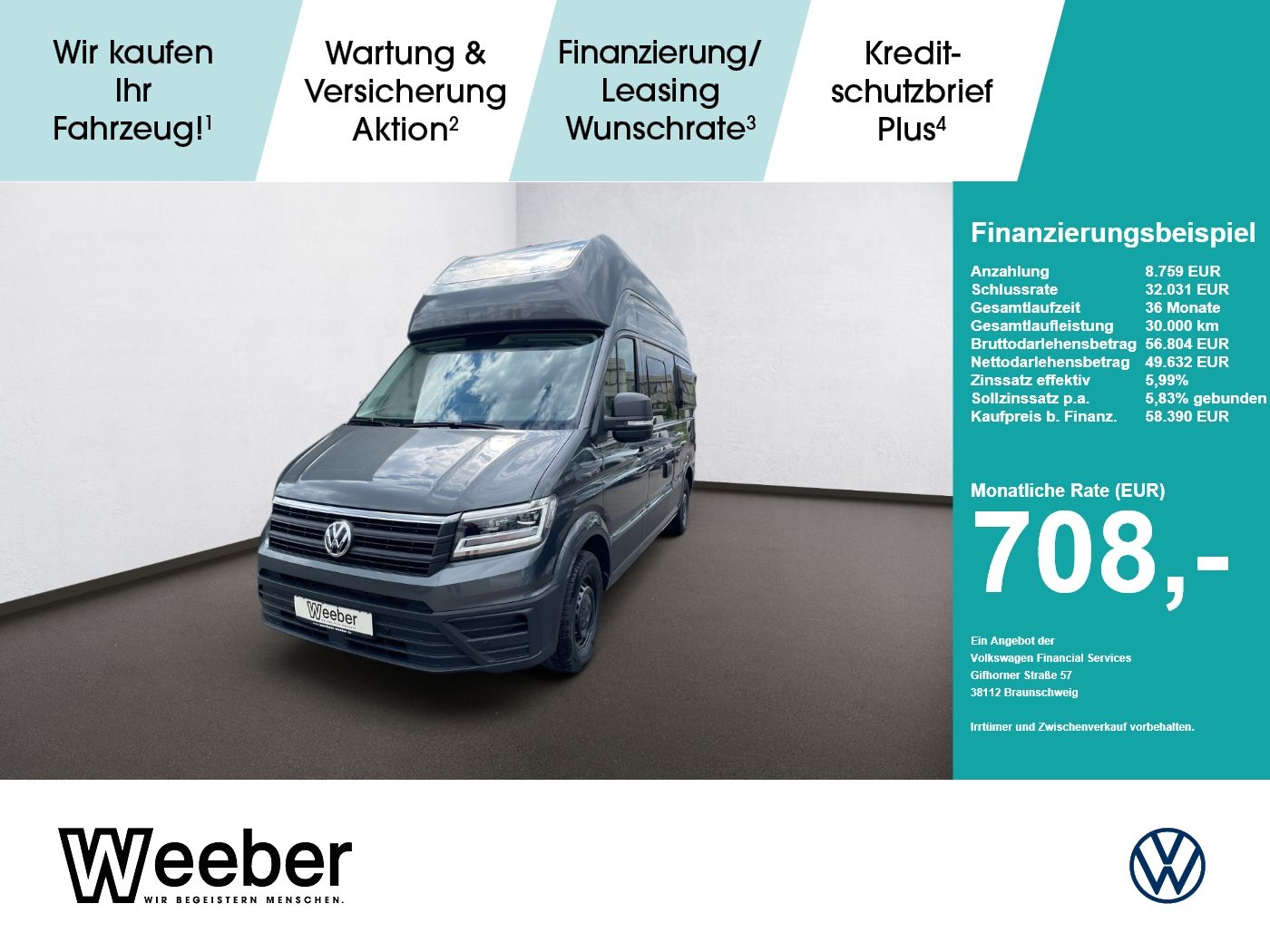 Volkswagen Grand California 600 HOCHBETT LED NAVI SOLAR
