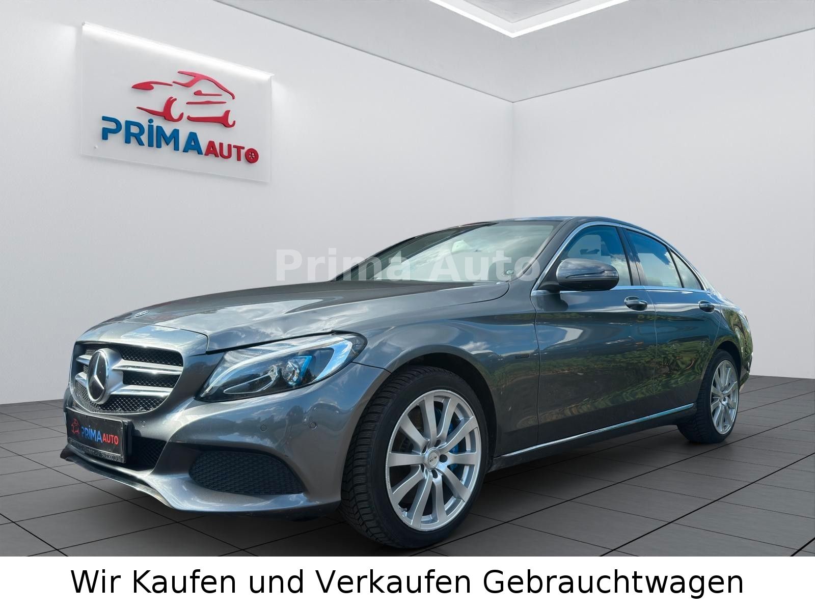 Mercedes C 350 2017, 2.0 hibrīds, Automāts, Sedans, Pelēks — Latvijā