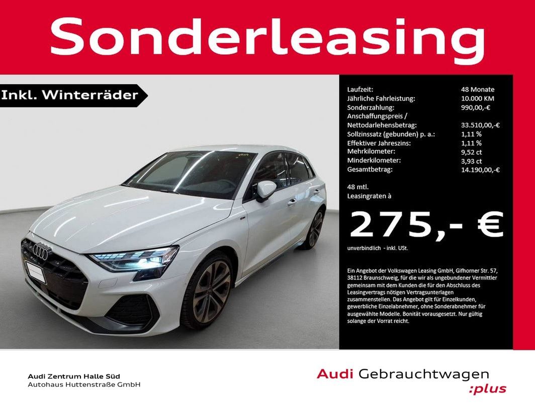 Audi A3 Sportback TDI S line LED KAMERA SPORTSITZ