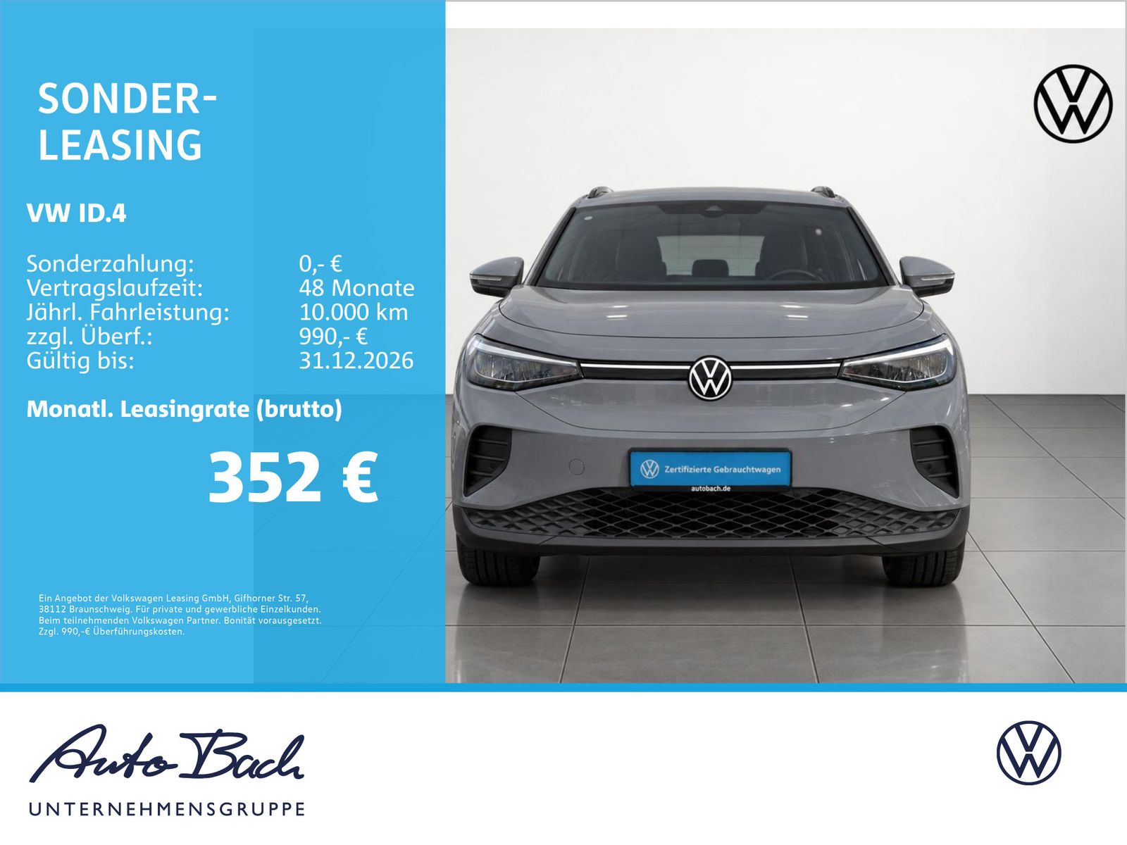 Volkswagen ID.4 Pure Performance, Navi, LED, Standklimatisi imagem 2
