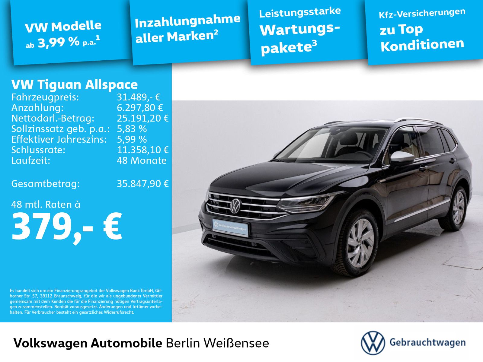 Volkswagen Tiguan Allspace 1.5 TSI DSG*7-Sitze*Navi*LED*ACC