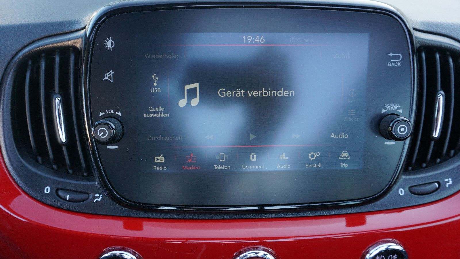 Fahrzeugabbildung Fiat 500C 1.2 8V SPORT C, Cabrio, Touchscreen