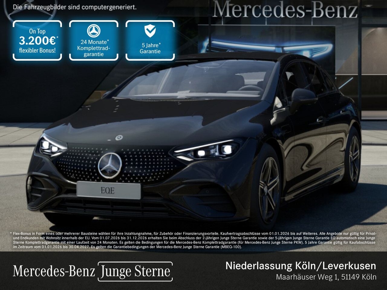 Mercedes-Benz EQE 300 AMG ADV. NIGHT DLIGHT 3D-BURMESTER