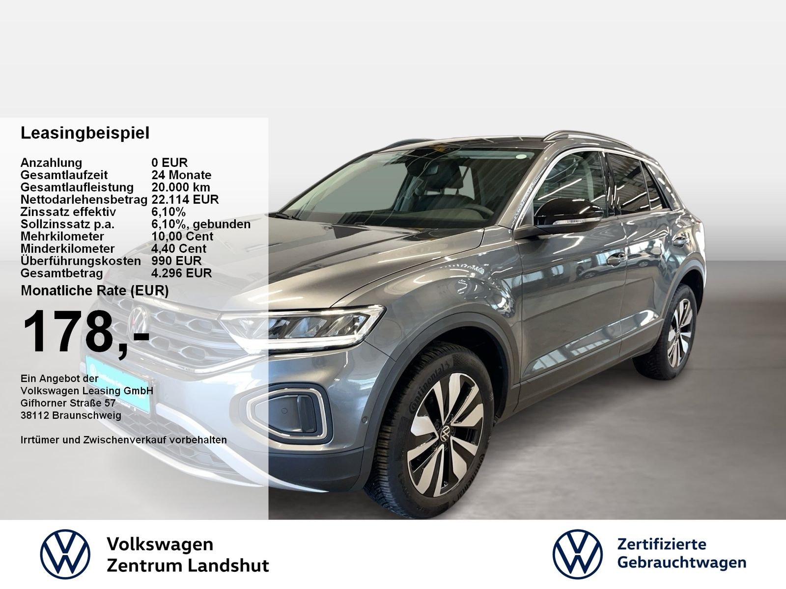 Volkswagen T-Roc GOAL 1.0 TSI 2xKlima ACC DynLicht KlimaA