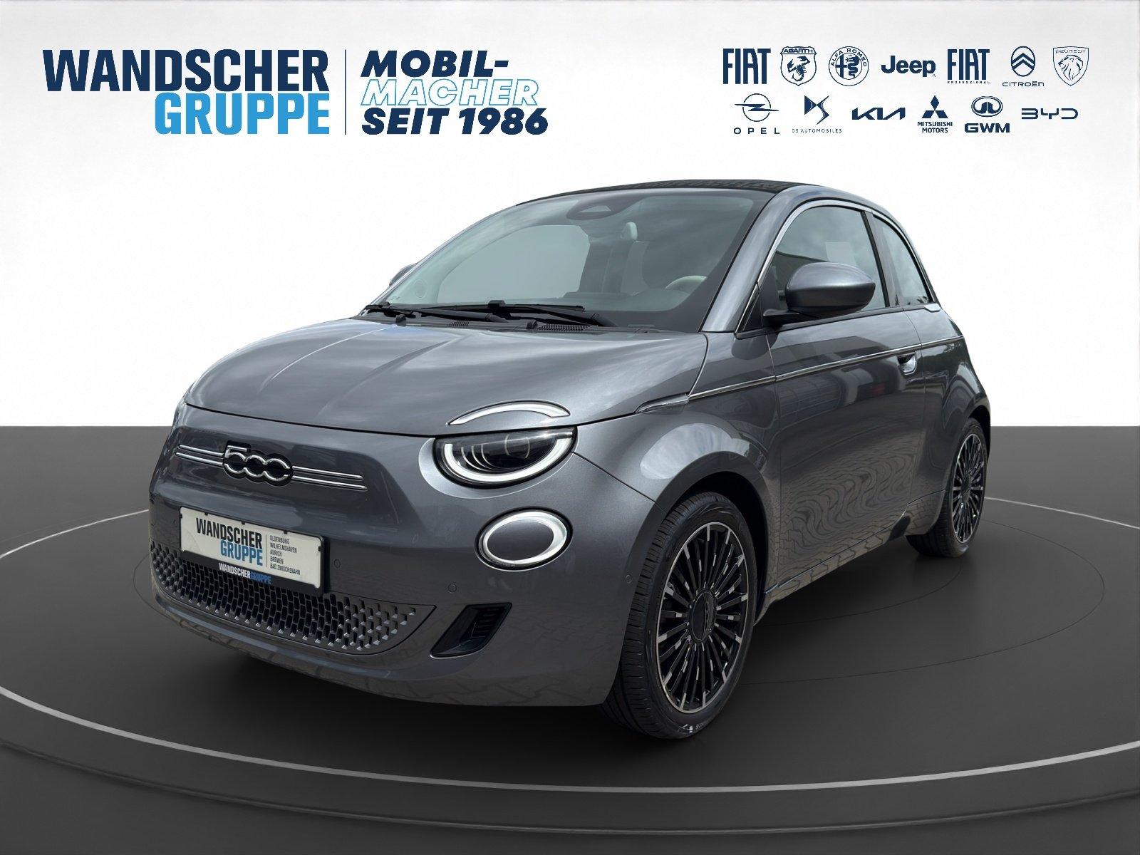 Fiat 500e Cabrio La Prima Kam.+KeyLess+LED+Navi+SHZ+L