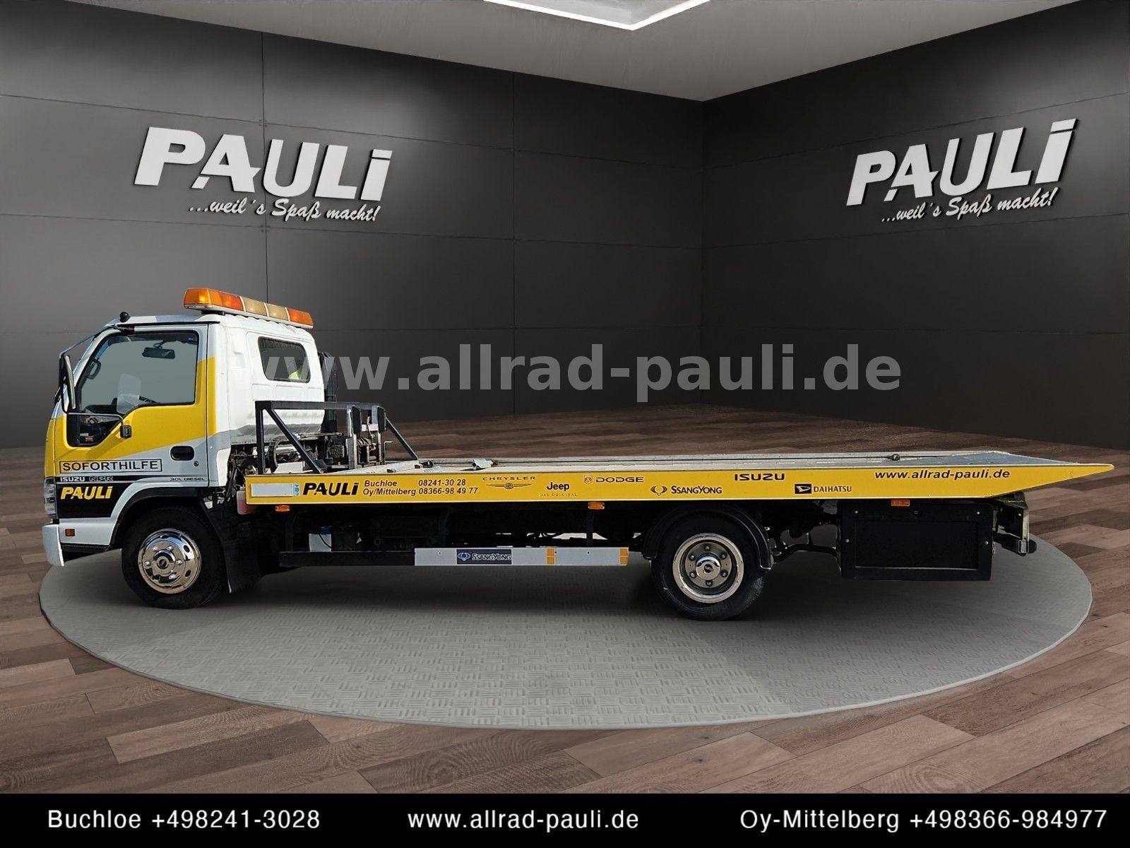 Isuzu N-Serie NPR85P - Schlepper | Schiebeplateau